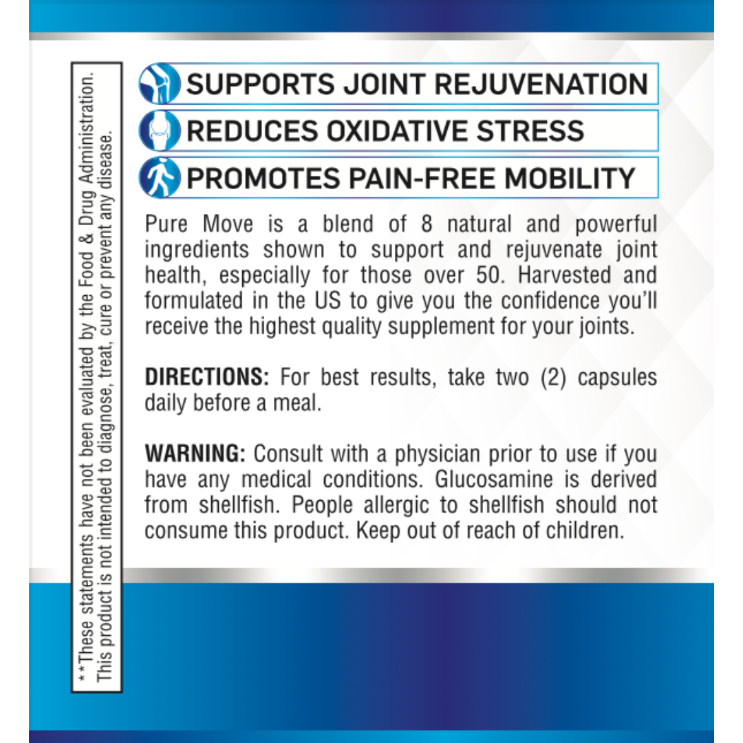 Pure Move: Nature's Most Complete 8-in-1 Joint Relief, Renewal & Mobility Formula for People Over 50